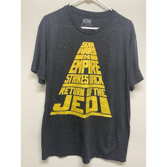 Star Wars, The Empire Strikes Back, Return of the Jedi Mens Black T-Shirt Size L - Picture 1 of 6